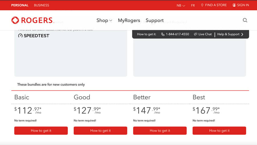 rogers small business plans and pricing